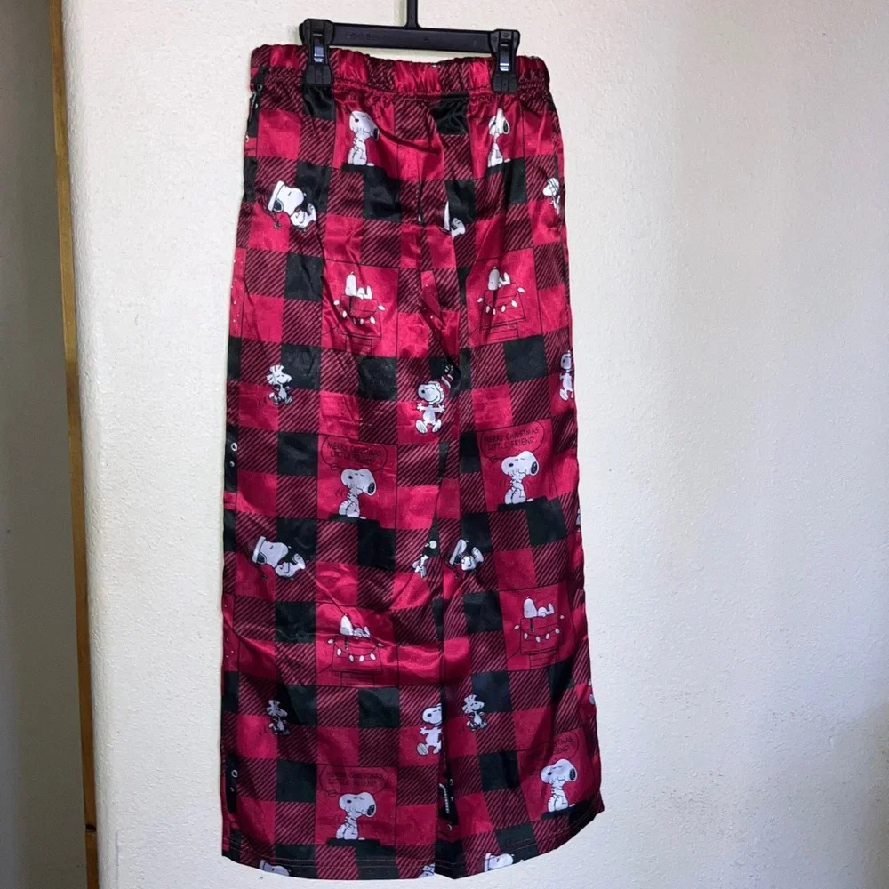 Justice Red and Black‎ Snoopy Pajama Set Long Sleeve and Pants NWT Size M 10